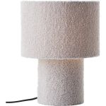 Brilliant Tischlampe Teddy Metall Textil Grau | 230mm - Geeignet für 1x E27