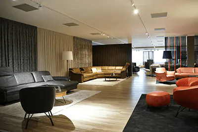 Showroom Beleuchtung f&uuml;r M&ouml;bel 